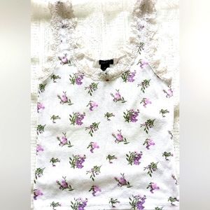 Rue 21 Floral Print Tank Top Size Medium